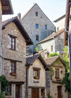 A traditional village hostel building